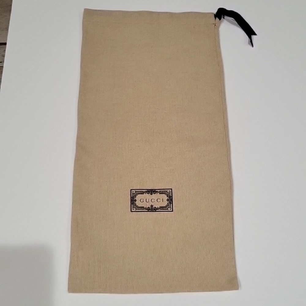 Gucci beige linen dust bag storage travel